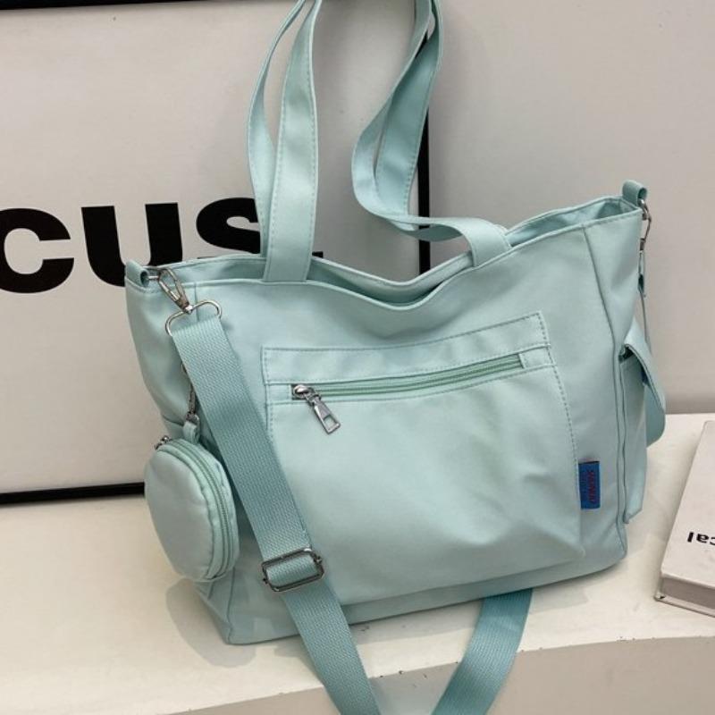 Pendler-Tragetasche Damen-Schultertasche neu Oxford-Gewebe einfarbig große Kapazität Umhängetasche