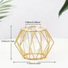Wohnkultur Moderne Eisen Linie Vase Anlage Halter Nordic Goldene Glas Vase Vase Metall Terrarium Geometrische Hydrokultur Pflanze Blume
