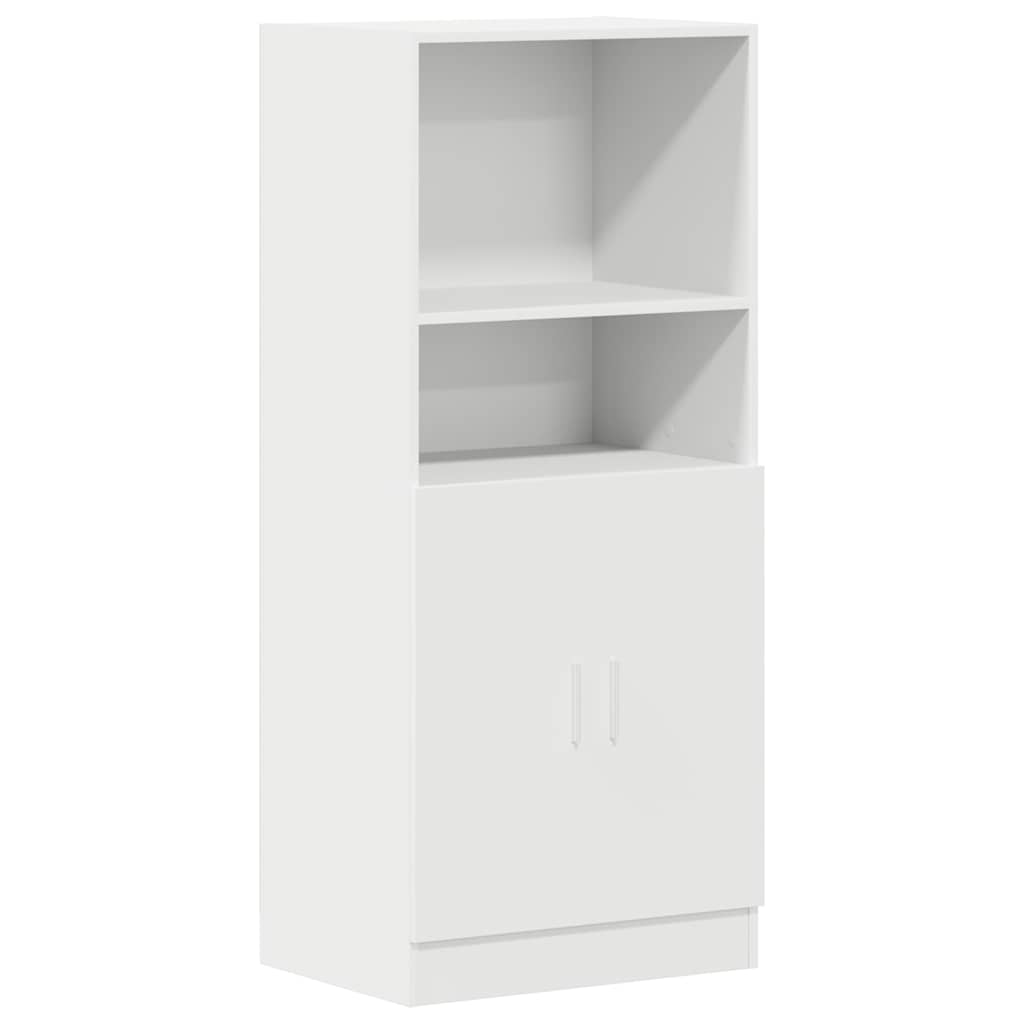 Vidaxl Kitchen Cabinet, White 57X41.5X131.5 Cm Wood-Based Material