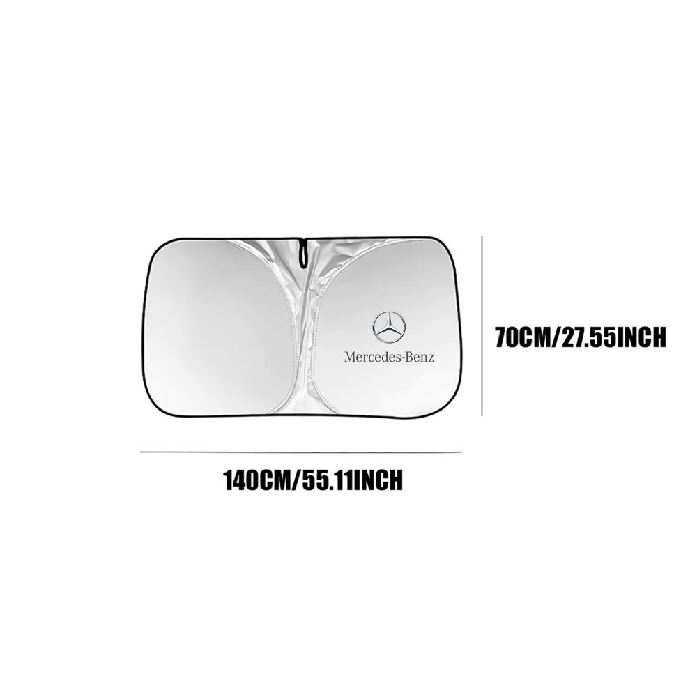 

1Pc Car Front Window Sunshade Shield Folding Windshield UV Block Cover For Mercedes Benz A C S Class W211 GLC GLE CLA AMG 1pc