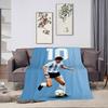 Football Player Blanket Plush Nap Sofa rug D-DiegoS for Living Room Office Bedroom M-MaradonaS Birthday Home Travel Kid Gifts