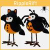 Adorable Halloween Decorations Featuring Spider Bat Bird Figurines For Kids' Gifts