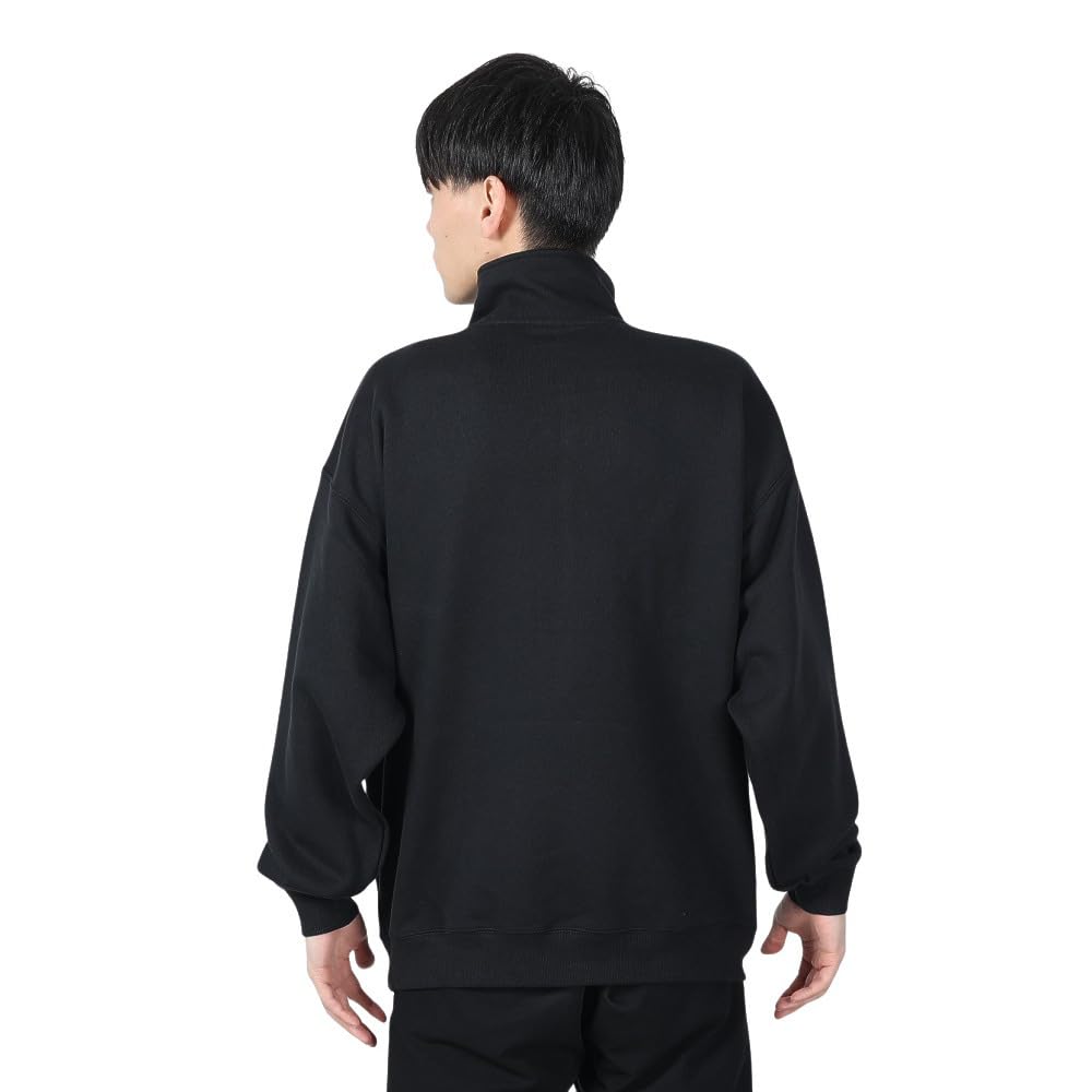 Long Graphic Half Zip Action Black [Champion] Sweatshirt, Sleeve, Fleece, Print, Sweatshirt, Style, C3-Z003, Men's,