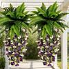 Fiori Artificiali da Esterno Piante Finte da Appendere, Rampicanti Resistenti ai Raggi UV, Edera Fiori di Seta Realistici Decorazione Finta Interno Camera da Letto Soggiorno Parete Boho