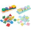 Kids Wooden Column Toys Building Blocks Geometric Shape Cognitive Montessori Early Childhood Education Intelligence Toy TMZ