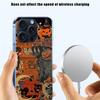Halloween Fall Art Witch Cat Clear Phone Case For Iphone 17 Air 16 Pro Max 15 Pro 14 Plus 17E 16E 11 13 12 Mini Cover Cases Fund