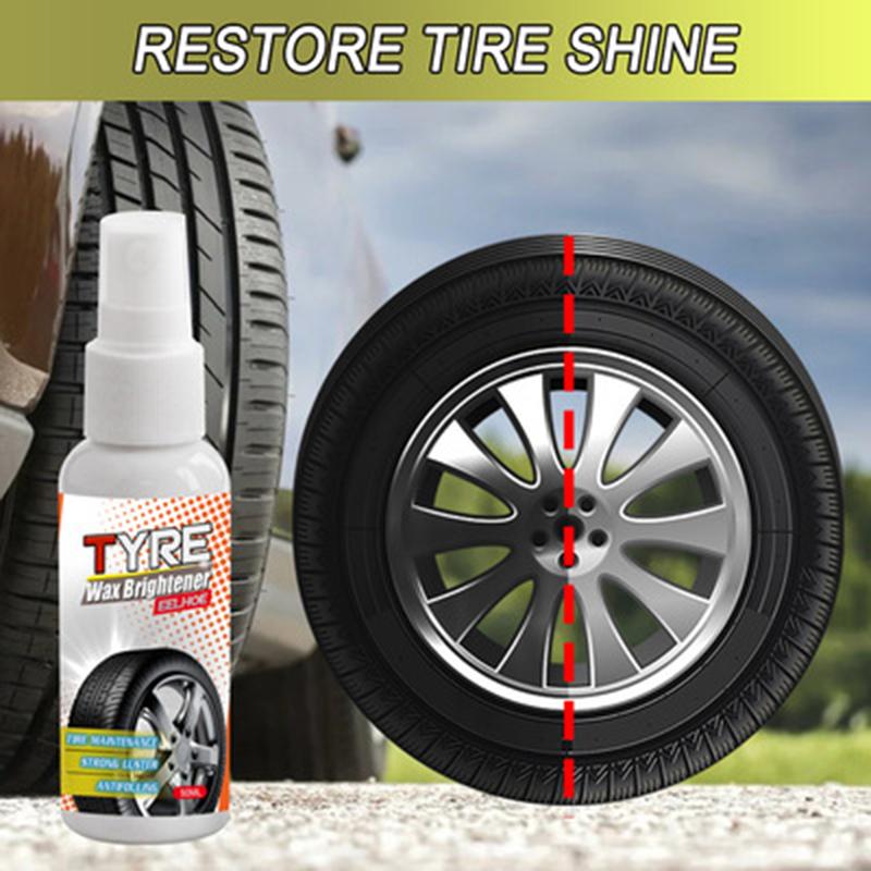 Auto Tire Shine Spray Car Wheel Tire Cleaning Refurbishing Car Waxing Tire Polish Tire Maintenance Spray Tire Shine Cleaner