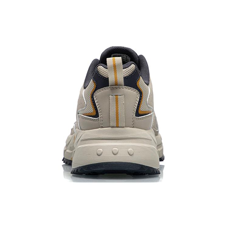 Li Ning Support Trendy Non slip Lightweight Low top Sports Casual Shoes Men's Beige Yellow ARLQ001-7