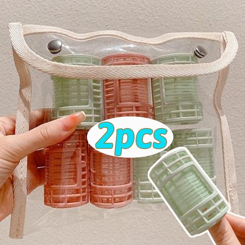 1-2pcs Lazy Hair Root Curling Portable Hair Care Roller Soft Natural Fluffy Hair Clip Plastic Curls for Styling Tool Accessories