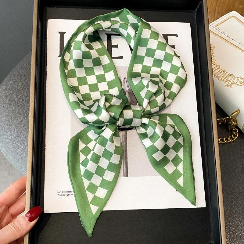 Fashion Print Hair Ribbon Scarf Women Neck Tie Bag Scarfs Satin Silk Skinny Headscarves Ladies Foulard Floral Bands 2026 New