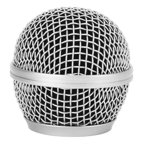 Replacement Microphone Grille for SM58, Microphone Ball Head Mesh Grille with Built-in Anti-Blowout Cotton, Replacement Microphone Grille