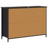 Sideboard Black Oak 100 x 35 x 70 cm Engineered Wood