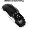 Motorcycle Front Wheel Mudguard Black Dirt Bike Plastics Fenders for CRF50 Style 125CC Pit PRO Trail Dirt Bike
