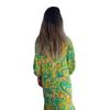 Women's Spring and Summer V-neck Fashionable Vacation Printed Dress