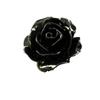 Personalisierter Vintage-Design Schwarze Farbe Blume Verstellbarer Ring für Damen Gothic Nische Feiertag Schmuck Accessoires Geschenk