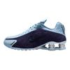 Nike Shox R4 Imperial Purple Celestine Blue Women Sneakers Black Metallic-Silver HQ7739-500