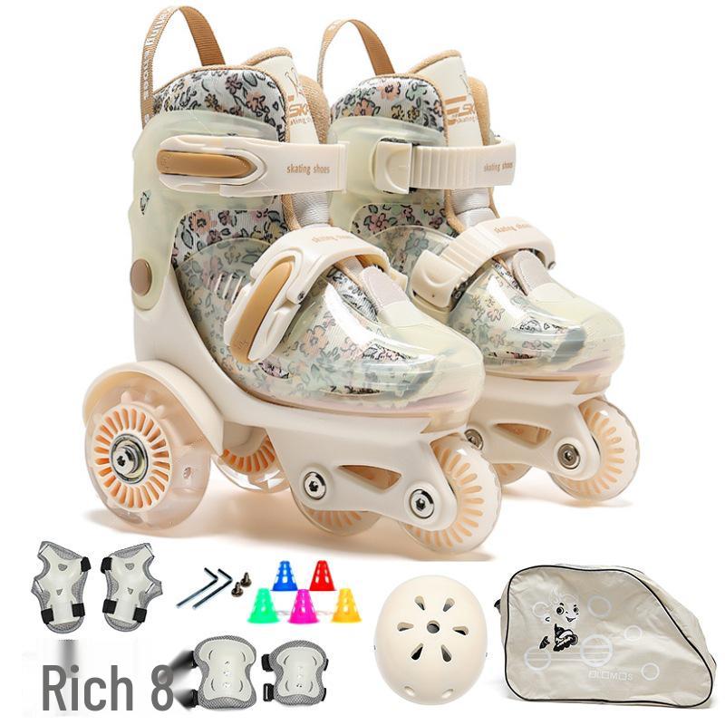 Beginner Children's Double Row Roller & Ice Skates
