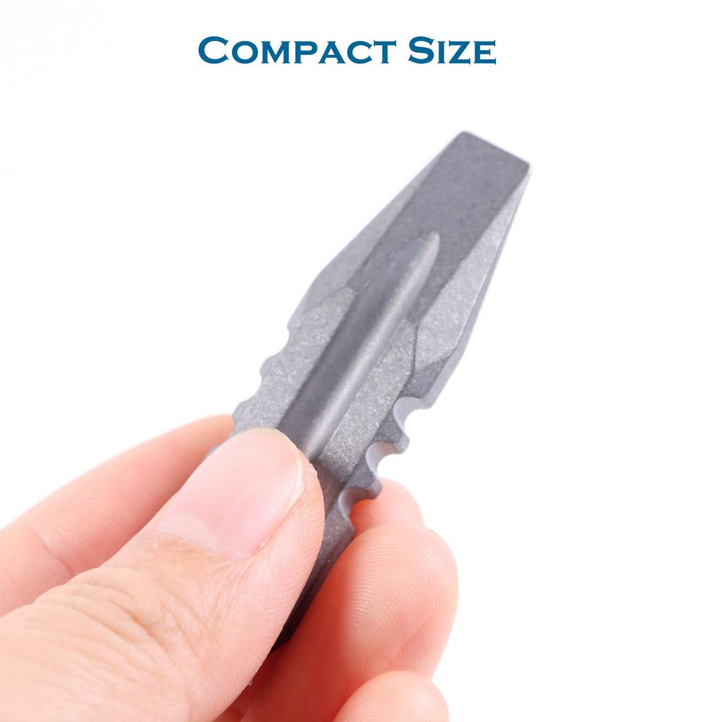 Hamans Titanium EDC Prybar Portable Mini Keychain (Grey)