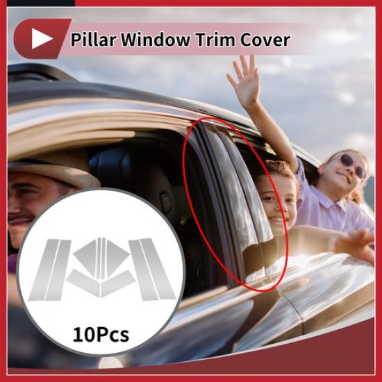 10 Pcs Car Door Pillar Window Trim for Chrysler 200 2011-2014 Chrome