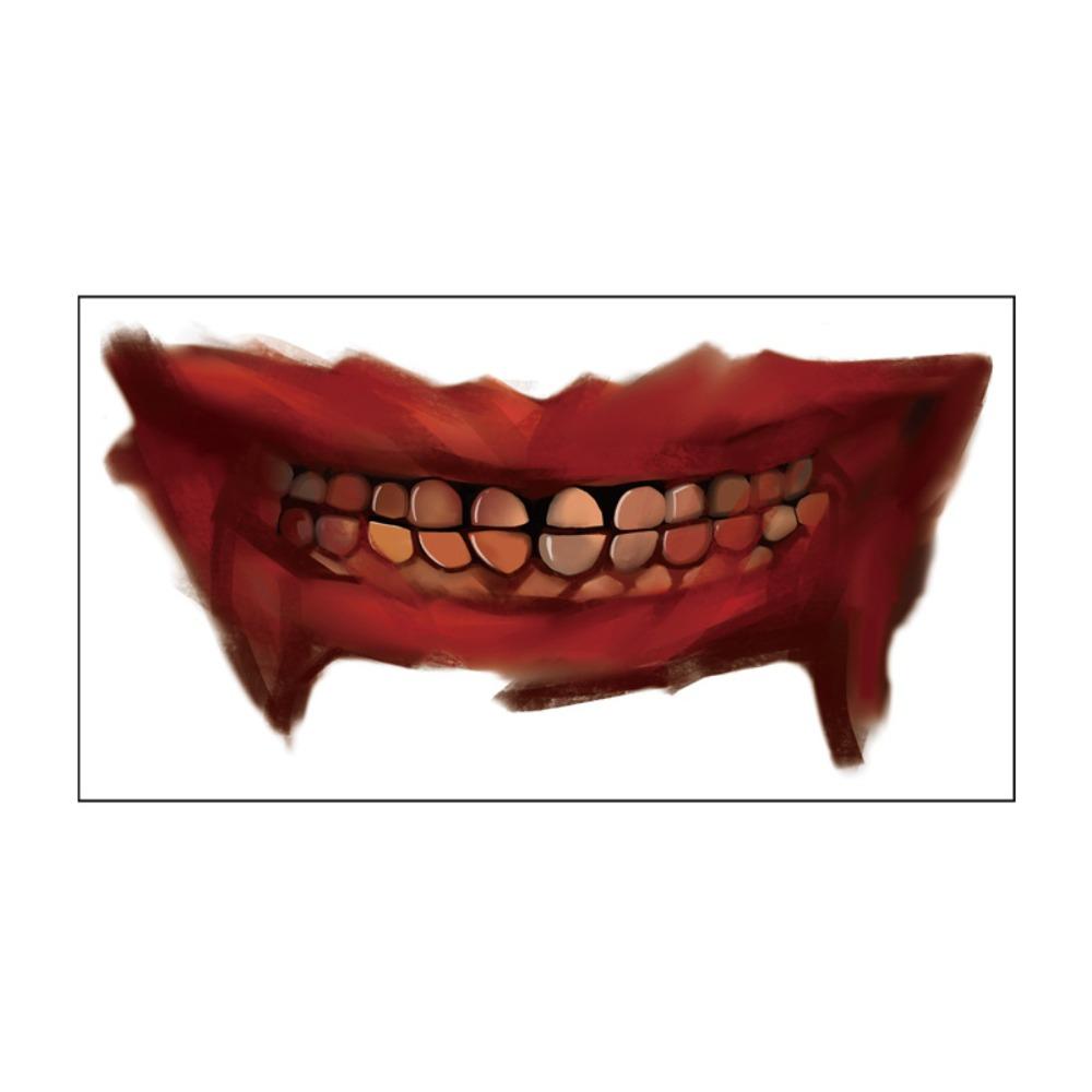 Long-lasting Zombie Cosplay Props Waterproof Bloody Makeup Tattoo Sticker  Party Supplies