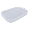 4 Layer Dumpling Storage Box with Lid Double Buckle Sealing Stackable Food Container for Kitchen Ref