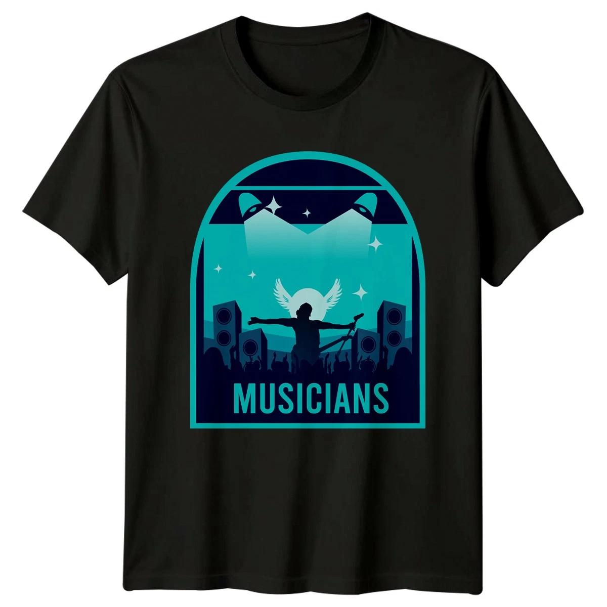 Musicians T-Shirt Live Performance Music Birthday Gift For Him And Her L
