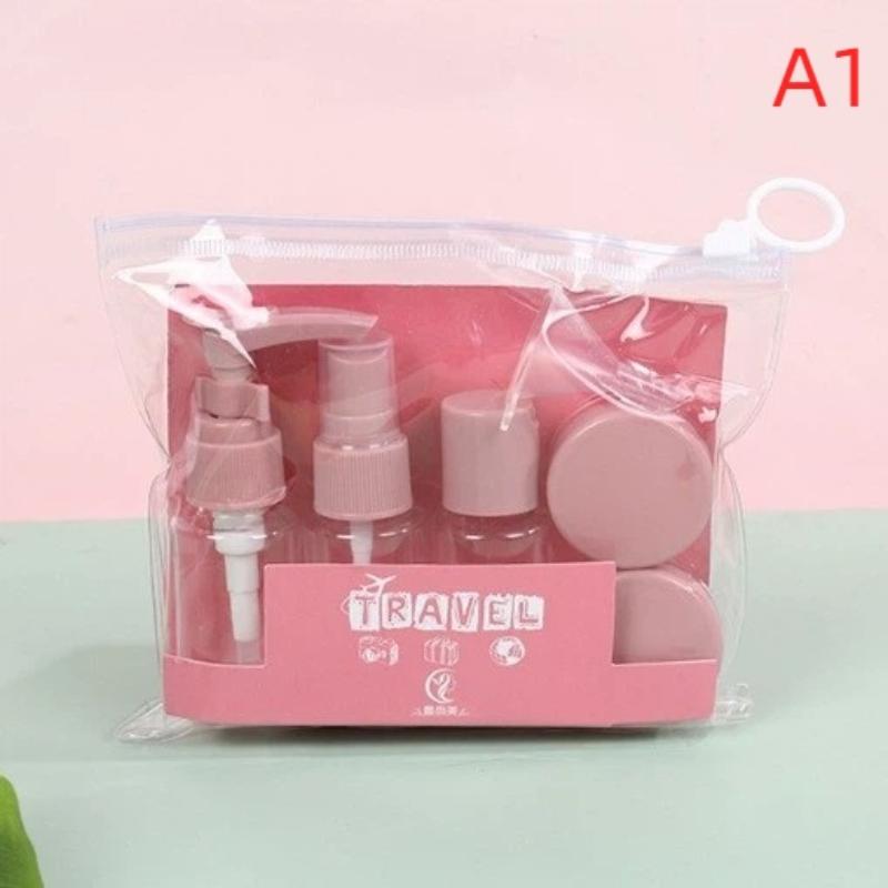 6Pcs Leak Proof Refillable Travel Bottle Set For Toiletries Travel Containers With Zipper Clear Toiletry Bag