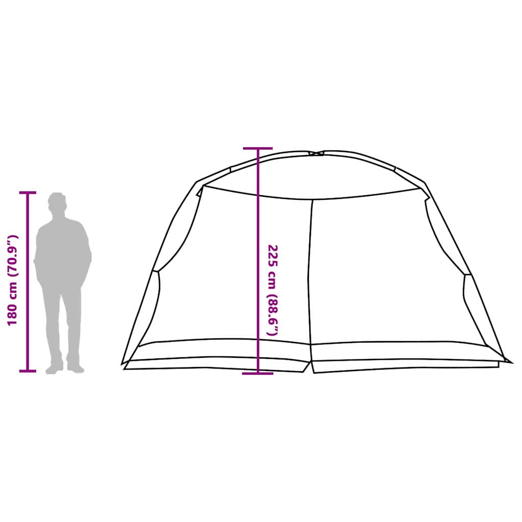 Mosquito Net Tent with Roof Sea Green 434 x 434 x 230 cm