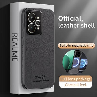 For Realme 15 Pro Case Business Plain Leather Built-in Magnetic Ultra-thin Cover For Realme 15 Shockproof Bumper Funda