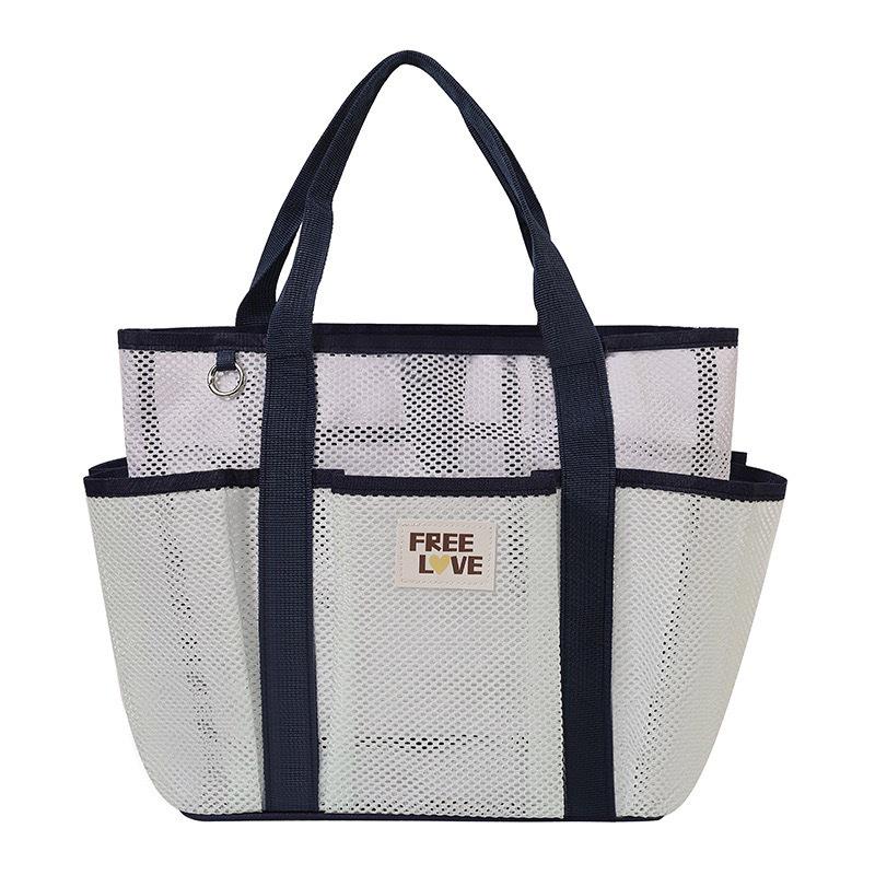 Women's Large Capacity Multi-Layer Mesh Cosmetic Bag with Multi-Pocket Storage