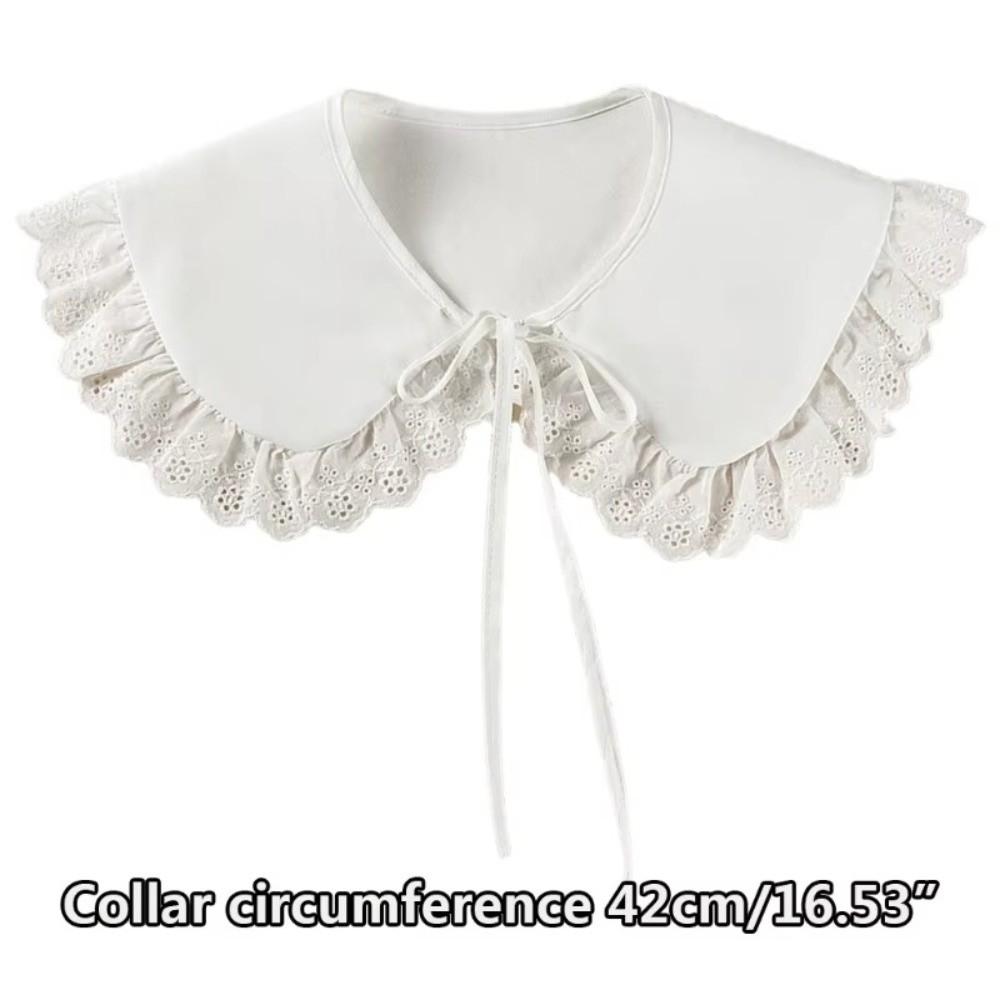 Simple Elegant Lace False Collar Adjustable Sweet Detachable Collar Soft Comfortable Decorative Lace Neckline All Matching