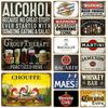 Home Beer Brand Plaque Retro Wine Tin Logo Metal Logo Decorative Plaque Wall Decoration Bar Kitchen Bar People Cave Club Decoration