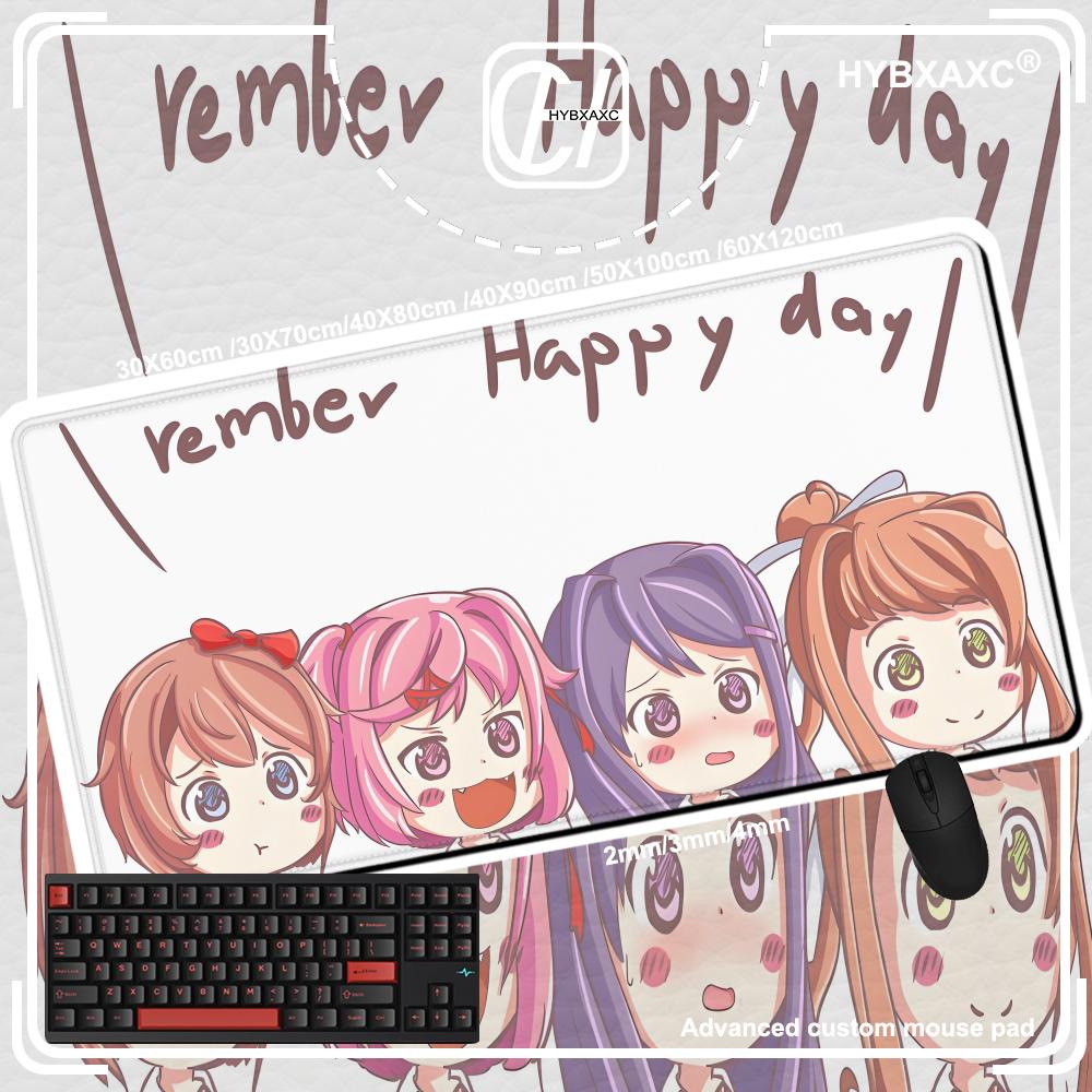 Doki L-LiteratureS Mouse Pad Cute HD Desk Pad Extended Gaming Keyboard Mats Large 90x40cm XXL Gamer Mousepad