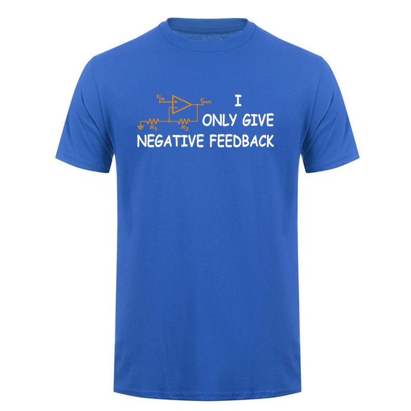 I Only Give Negative Feedback Funny Computer T Shirt Electronics Circuit Graphic Tshirts Engineering Humor Da953