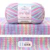 Dyed Combed Milk Cotton Yarn,50g Knitted Yarn,DIY Woven Doll Scarf,Carpet Crochet Thread,Skin Friendly Wool Material Chunky Yarn