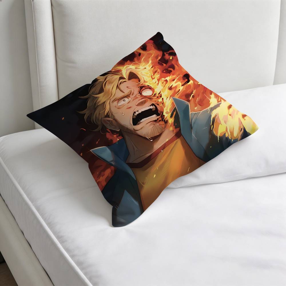Hot Game Mouthwashing Fashion Square Pillow Case Durable Throw Pillow Cover for Sofa Couch Chair