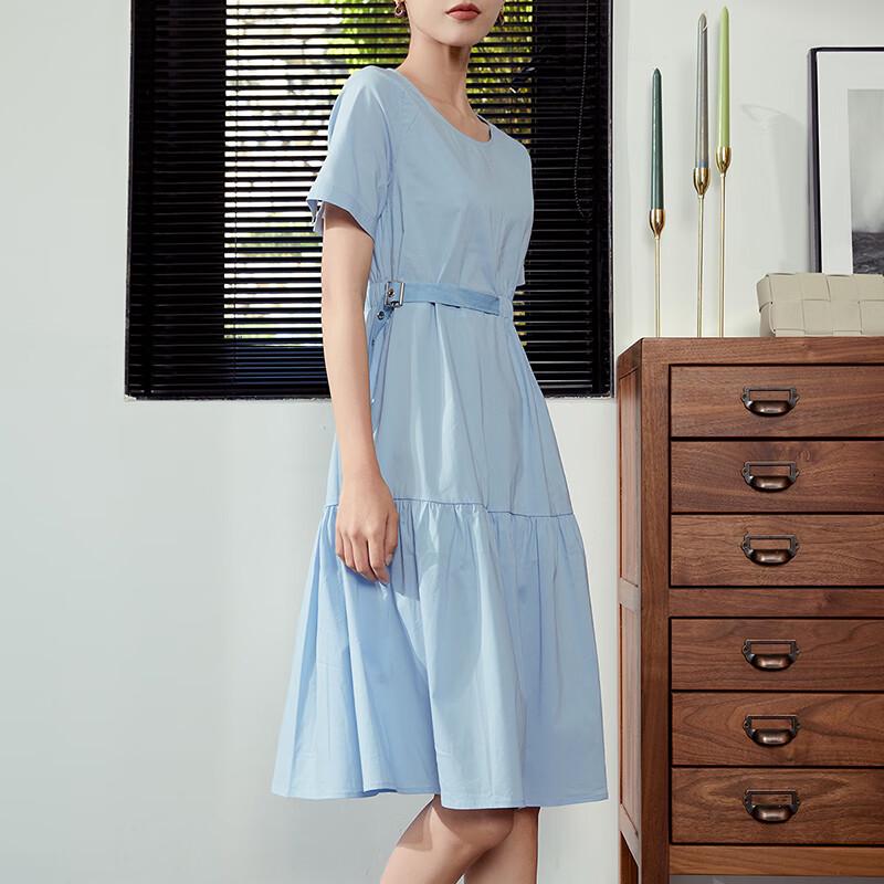 

Women s Korean Style Pleated Midi Dress L