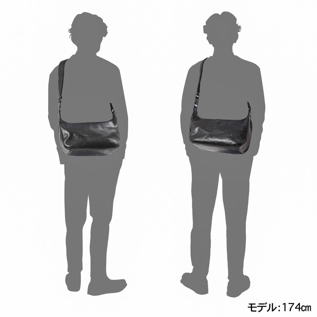 LEATHER CRAFT COMPANY Genuine Italian Leather Shoulder Bag EVERY LEV-1031 (Camel)