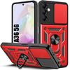 Protective Case - Samsung - Galaxy A36 - Shockproof - Back Support - Red