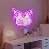 Anime Mirror Neon Sign Dimmable Led Neon Mirror Sign for Dresser Room Decor Anime Wall Mirror Neon Light Up Acrylic Mirror Bedroom Wall Locker Room