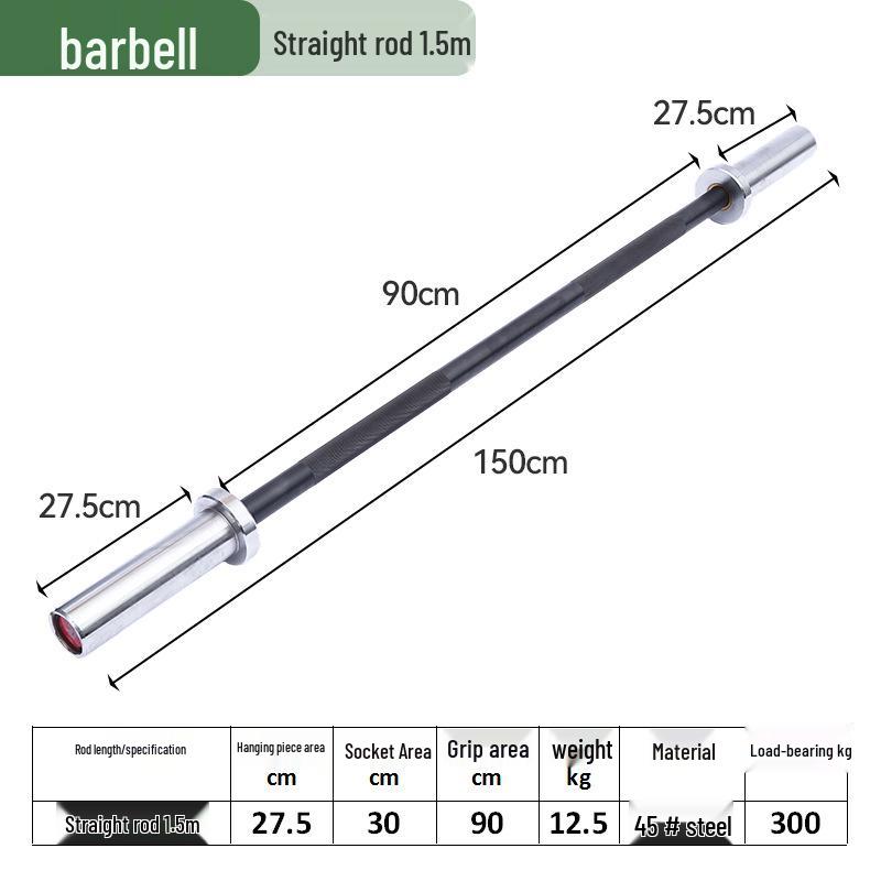 Commercial Weightlifting Barbell for Squats and Bench Press