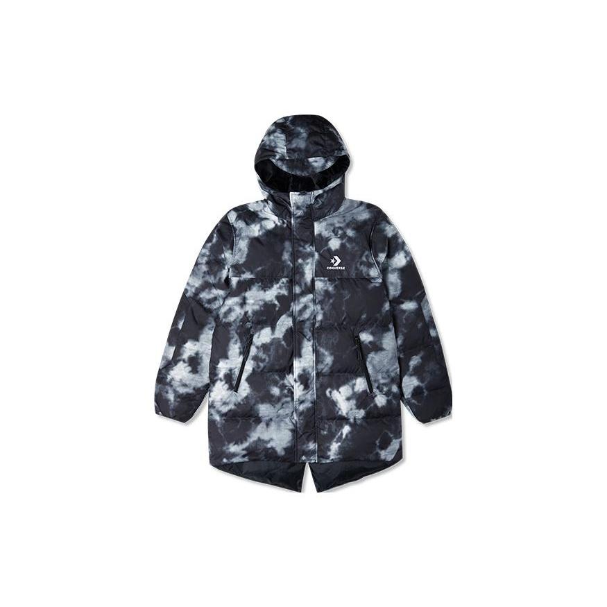 Converse Printed Winter Down Jacket Asia Sizing Black Multi Men s 10024055-A01 L