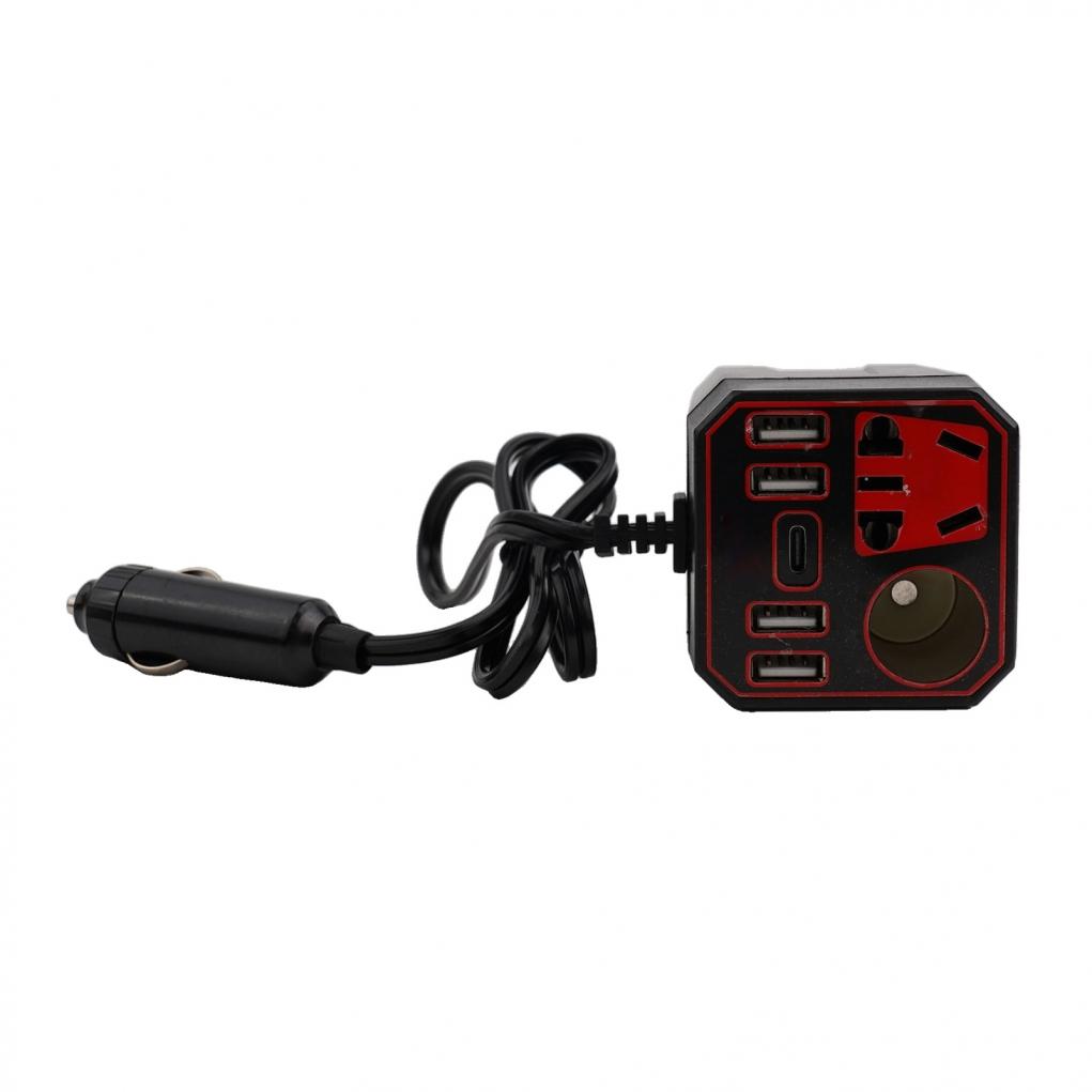 Car Power Inverter 200W 12V to DC220V Fast Charger for Home Devices