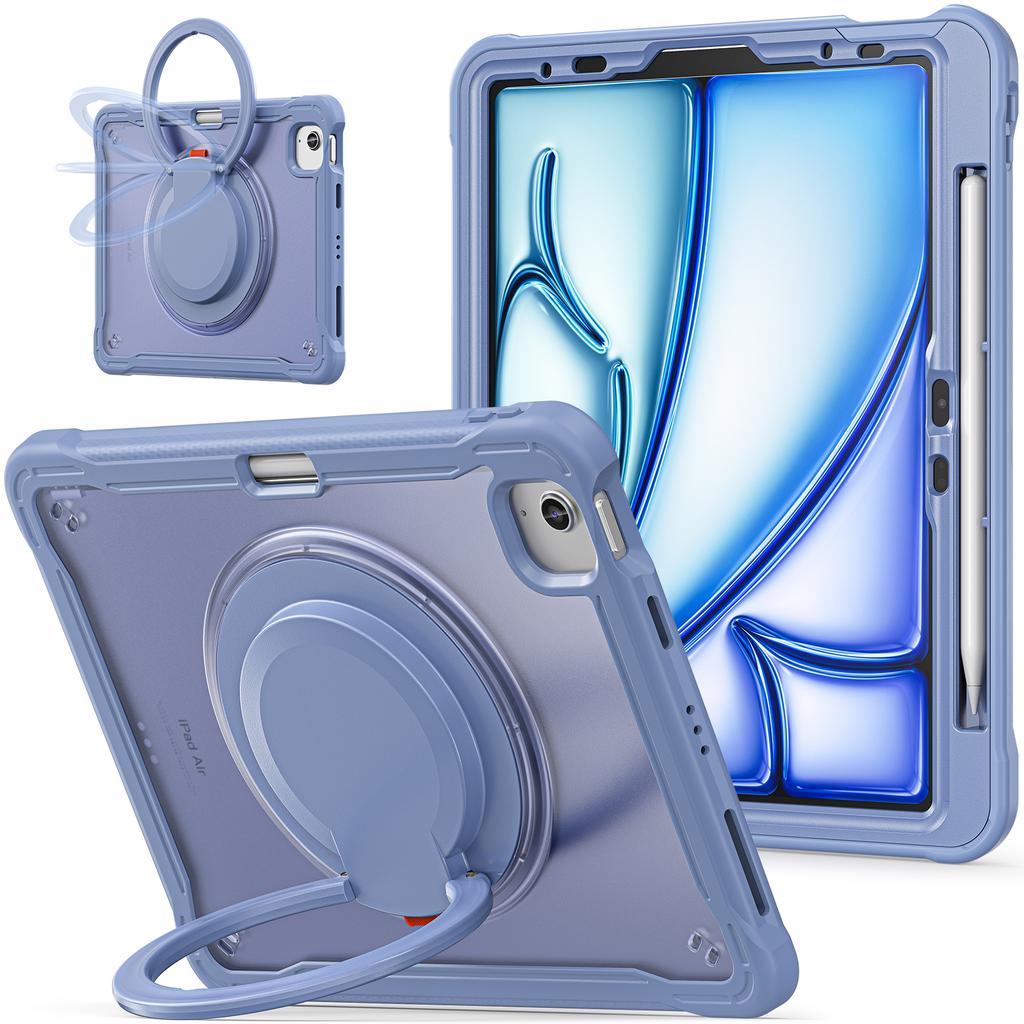 For iPad Air 11 (2025)/(2024)/Air (2022)/(2020)/Pro 11 (2022)/(2021)/(2020)/(2018) Case Rotary Kickstand Tablet Cover
