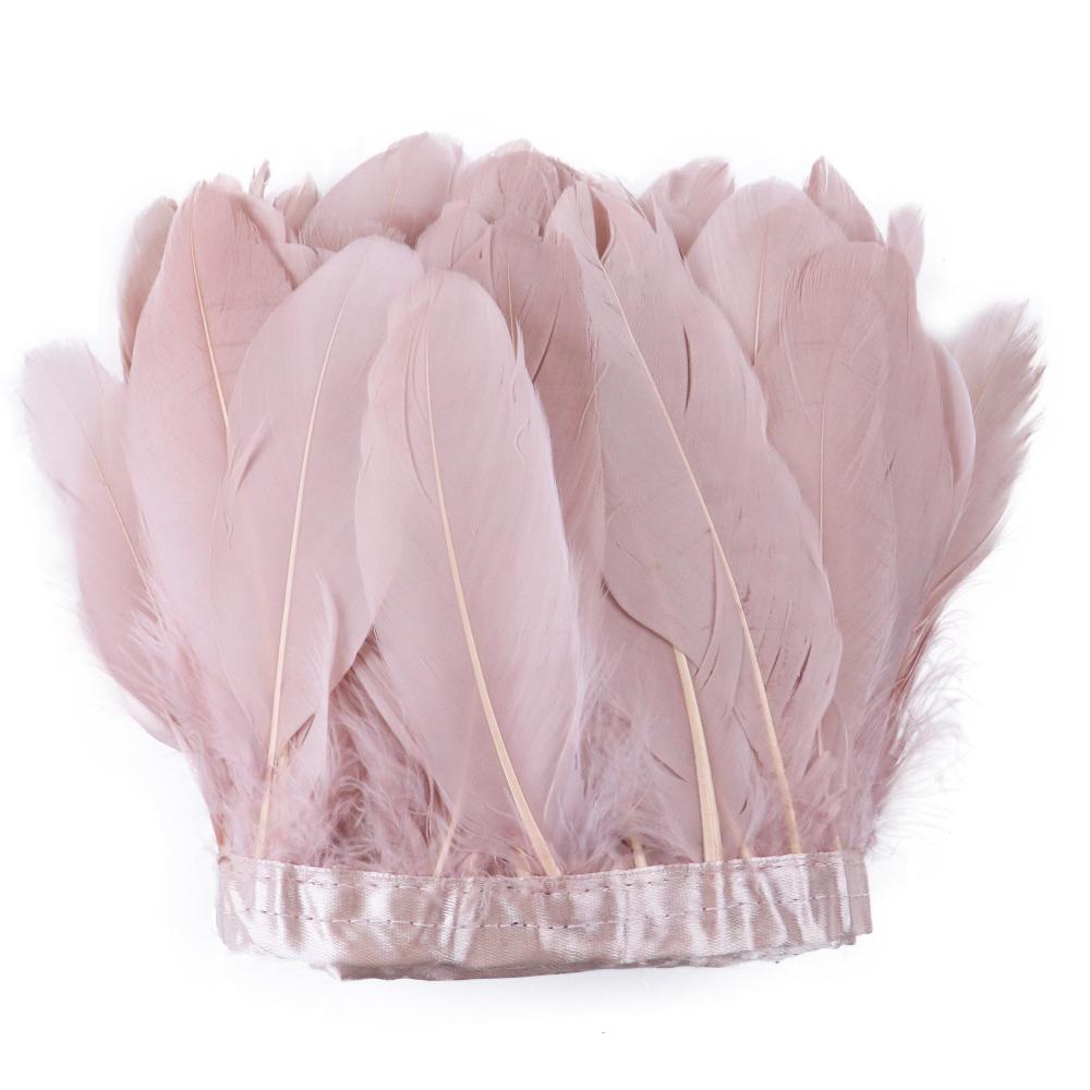 2M/5M/10M White Real Goose Feather Trims Width 15-20cm Goose Feather Ribbon Dyed Clothes Party DIY Craft Dress Sewing Accessory