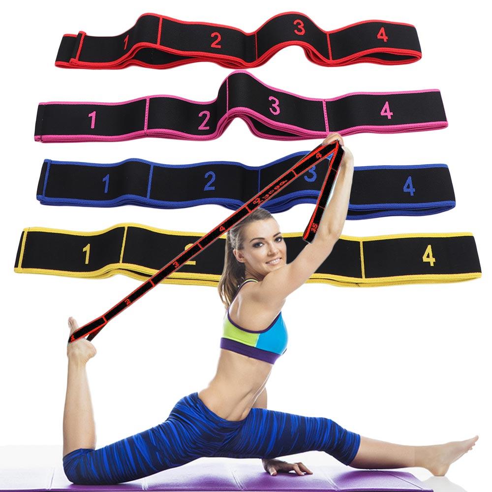 

Pilates Yoga Belt Tension Band Pull Rope Resistance Bands Yoga Pull Strap Stretch Belt Elastic Band жовтий