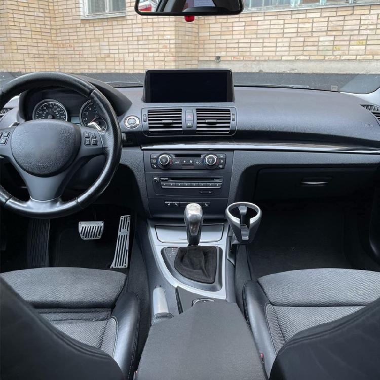 ABS Console Drink Slot Part for E81 E82 E87 E88 E90 E91 E92 E93 and X1 E84, Black Silver Interior Cup Insert 51160443082 51169144632