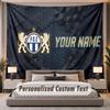 Custom Name Text Tapestry FC Zürich Personalized Polyester Wall Tapestry For Bedroom And Room