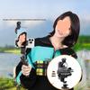 Supporto Teleprompter a Doppia Faccia per Telefoni Cellulari con Configurazione Doppia Fotocamera Multifunzionale