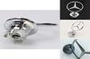 Emblema Stella Stante Cromata Originale Mercedes Benz per Cofano Modelli W123 W126 W201 W124